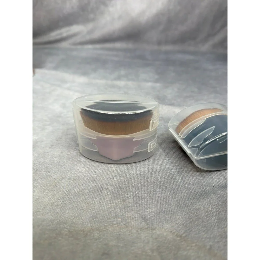 Foundation makeup brush two piece with case